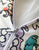 Decorative pillow with Catsu Kitty Pattern