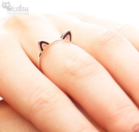 Sterling Silver "Kitty Ears" Ring